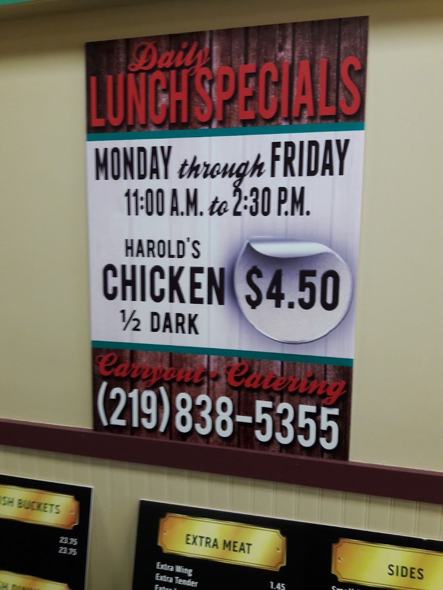 Harold's Chicken Shack #30 Photo Menu 9