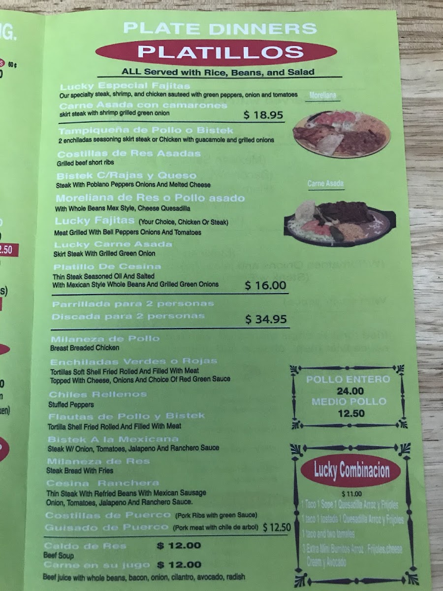 Lucky Burrito Photo Menu 5