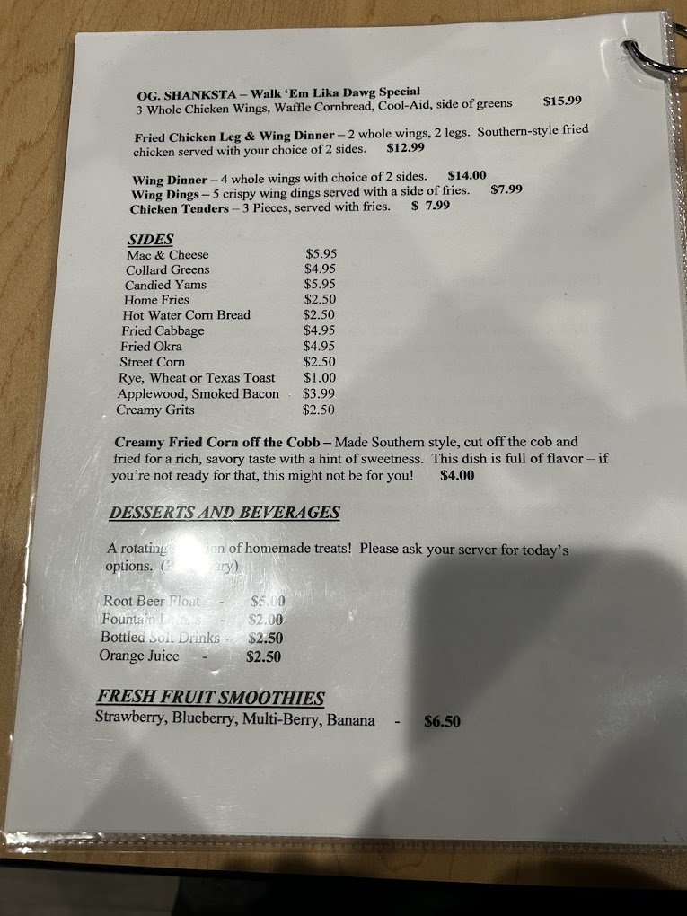 Miss Os café, jazz and blues and comedy Photo Menu 2