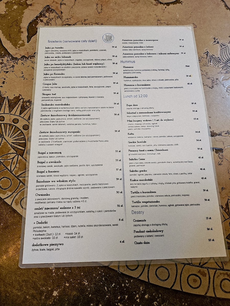 Jolie - Brasserie Cafe Photo Menu 1