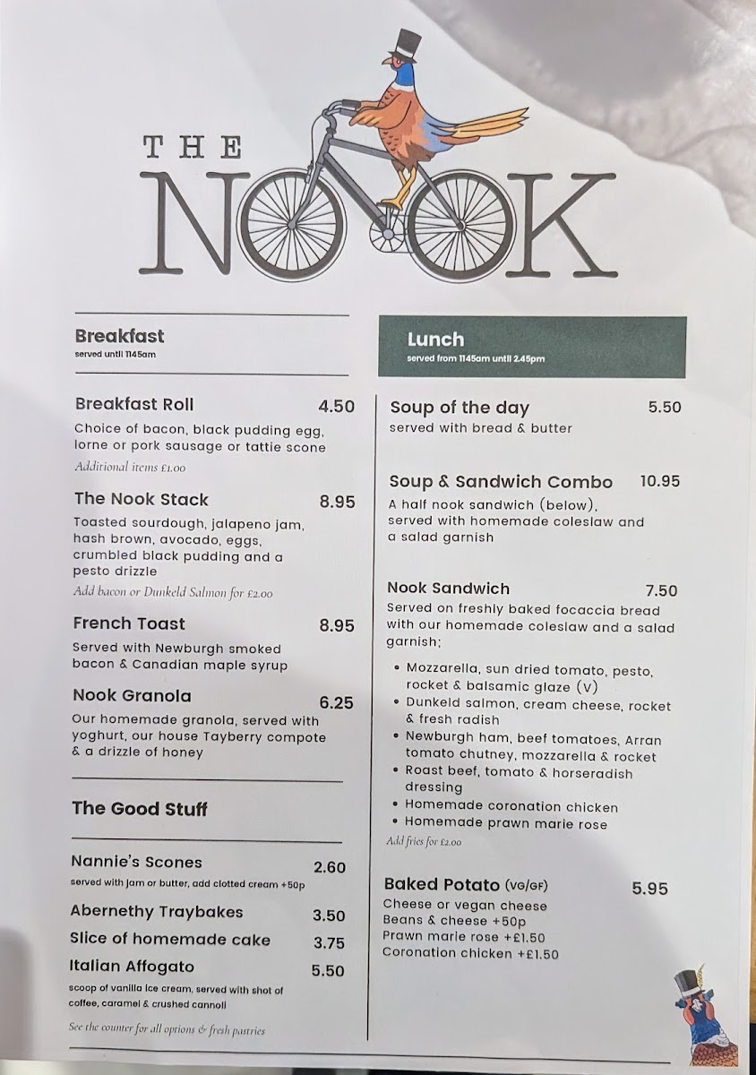 The Nook Coffee Shop & Larder Photo Menu 1