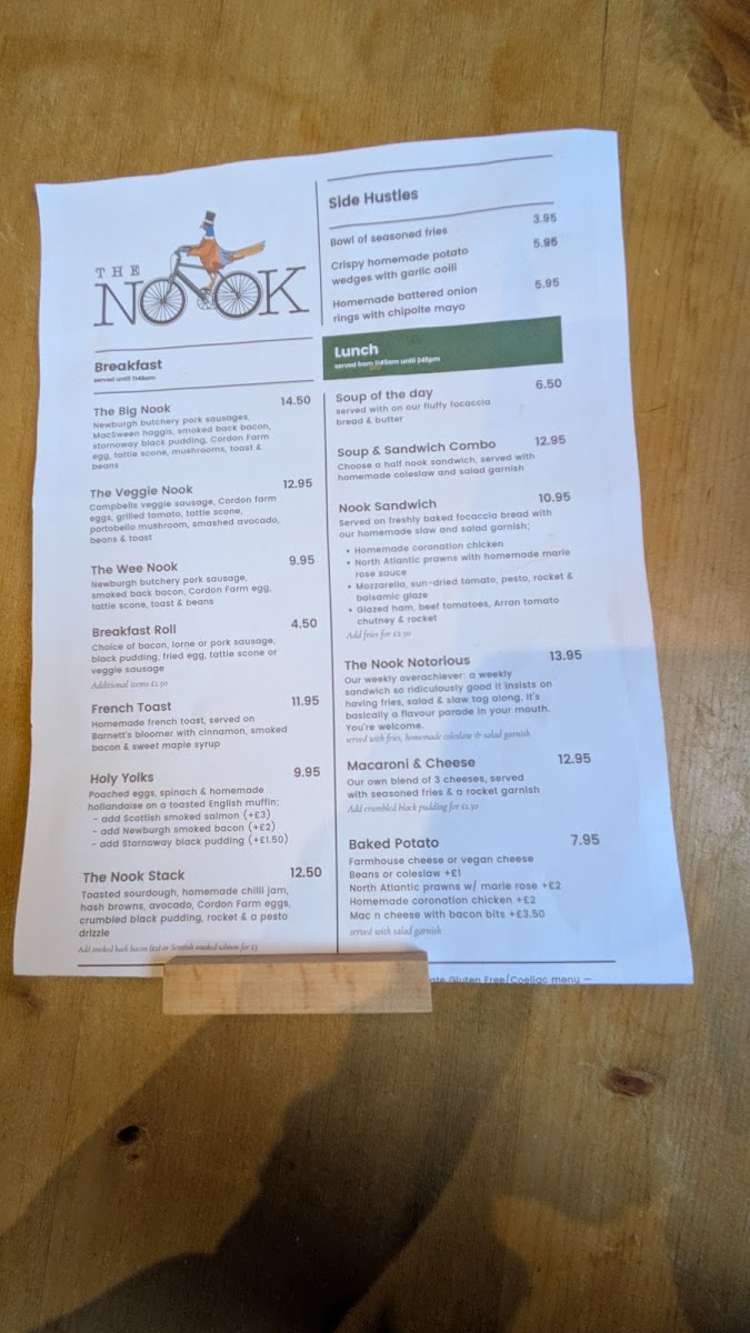 The Nook Coffee Shop & Larder Photo Menu 2