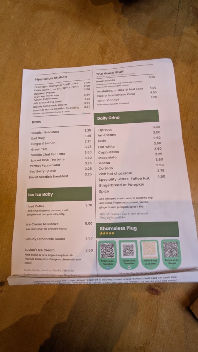The Nook Coffee Shop & Larder Photo Menu 3
