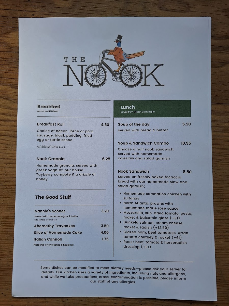 The Nook Coffee Shop & Larder Photo Menu 4