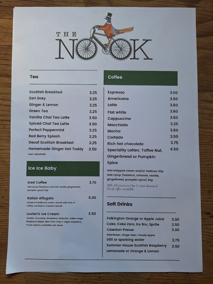 The Nook Coffee Shop & Larder Photo Menu 5