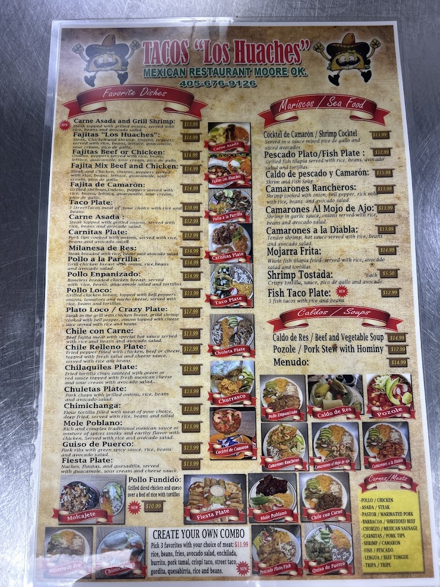 Tacos Los Huaches Mexican restaurant Photo Menu 1