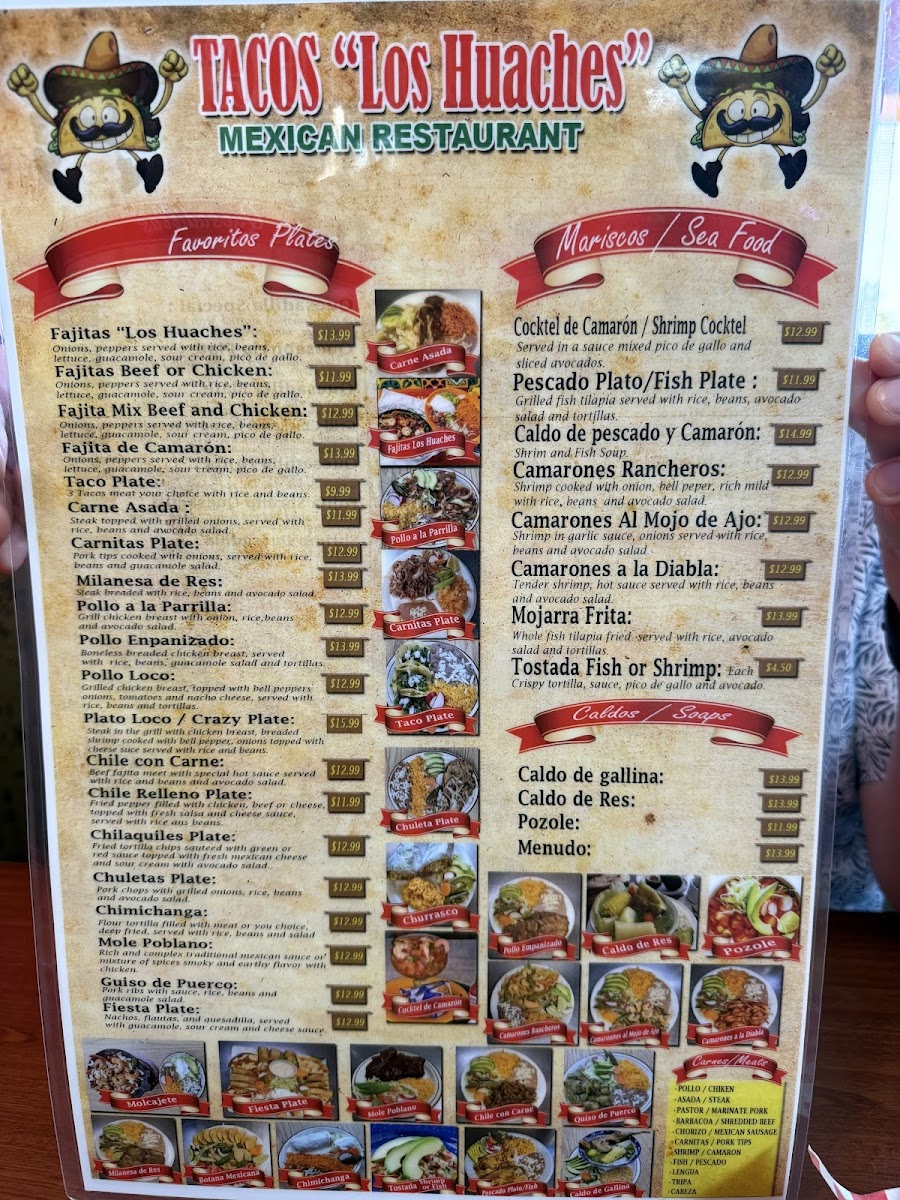 Tacos Los Huaches Mexican restaurant Photo Menu 10
