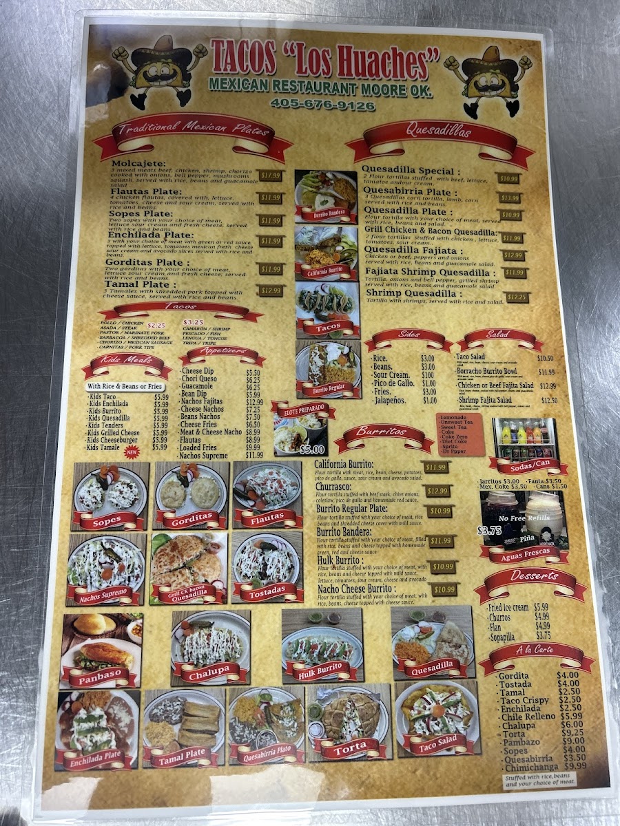 Tacos Los Huaches Mexican restaurant Photo Menu 2
