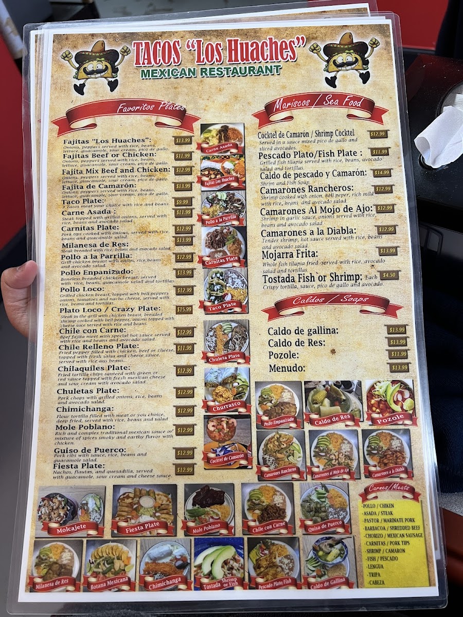 Tacos Los Huaches Mexican restaurant Photo Menu 7