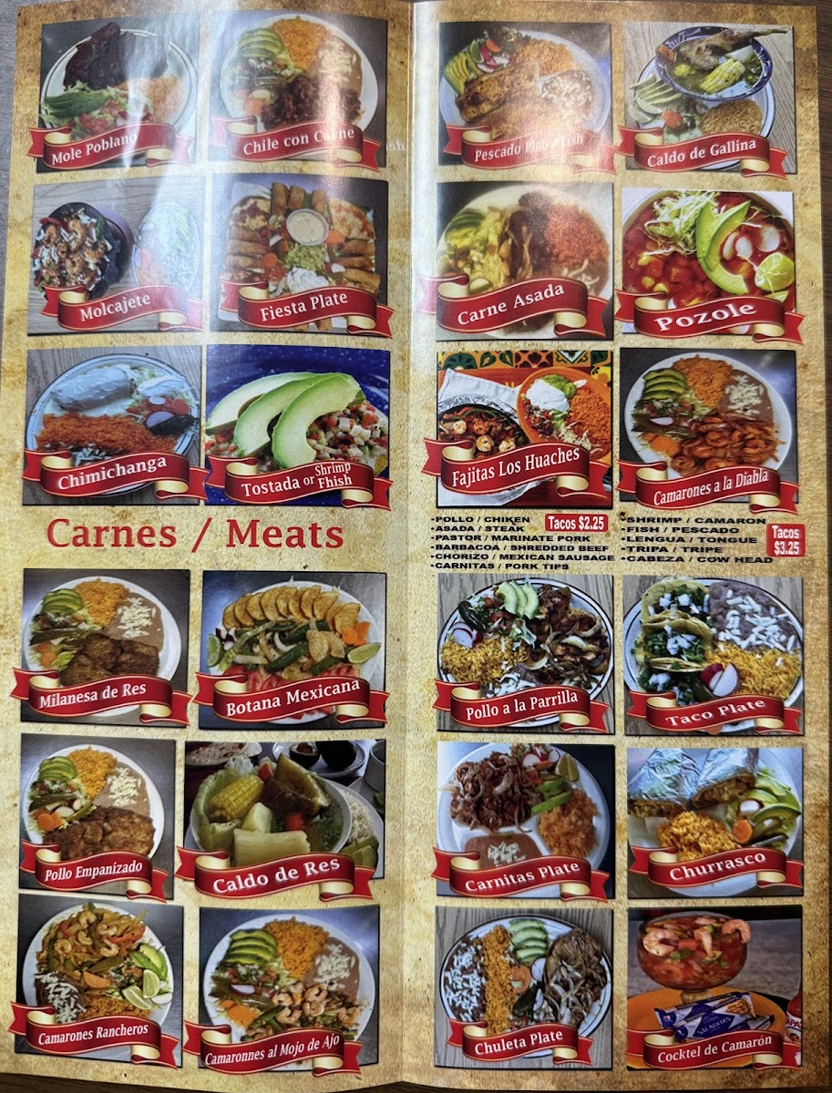 Tacos Los Huaches Mexican restaurant Photo Menu 9