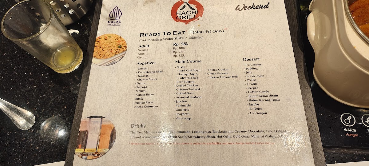 Hachi Grill Puri Indah Photo Menu 10