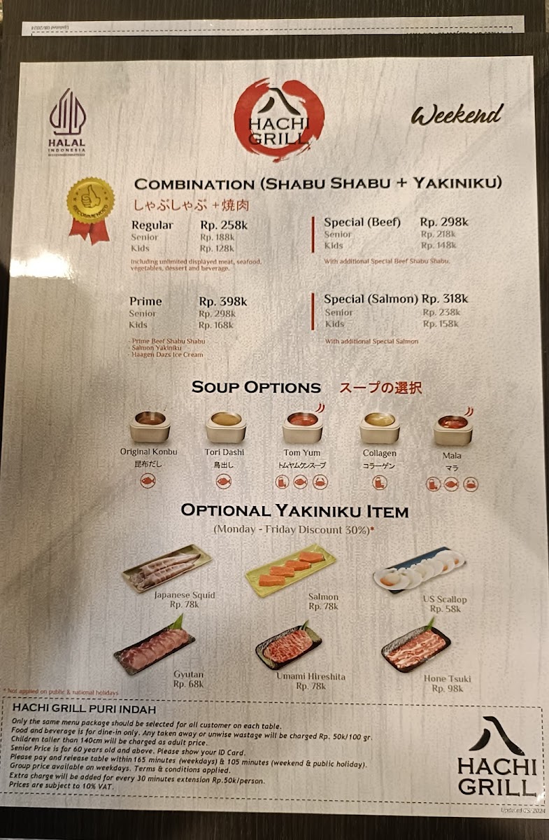 Hachi Grill Puri Indah Photo Menu 3