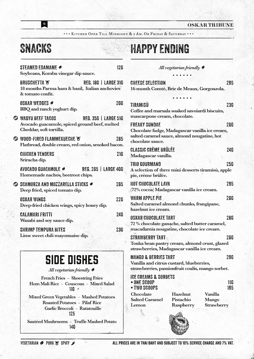 Oskar Bistro Bangkok Photo Menu 6