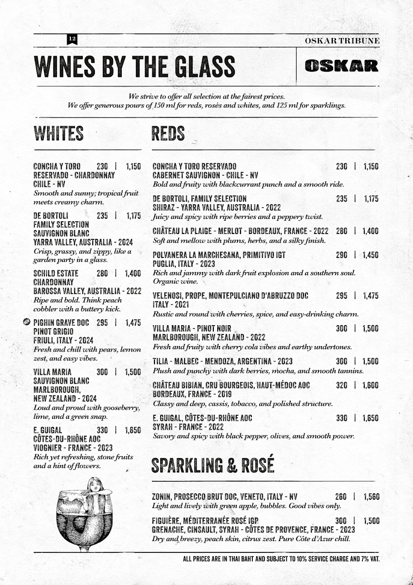 Oskar Bistro Bangkok Photo Menu 7