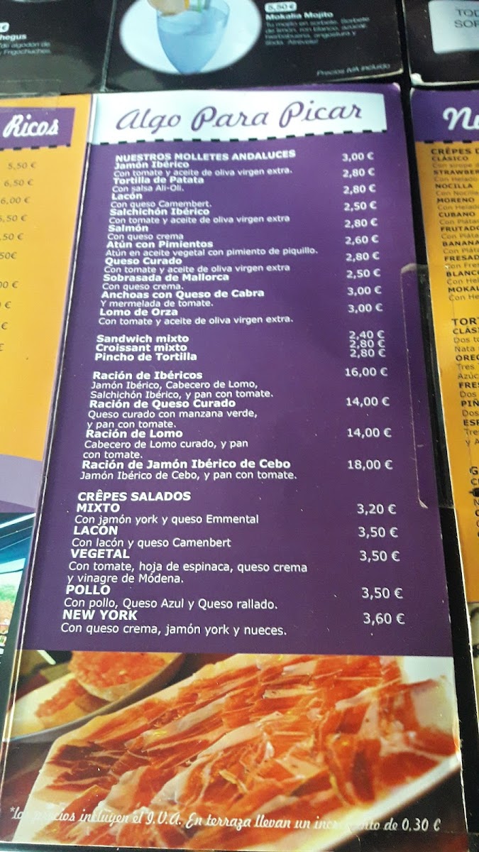 Cafetería Mokalia Móstoles Photo Menu 2