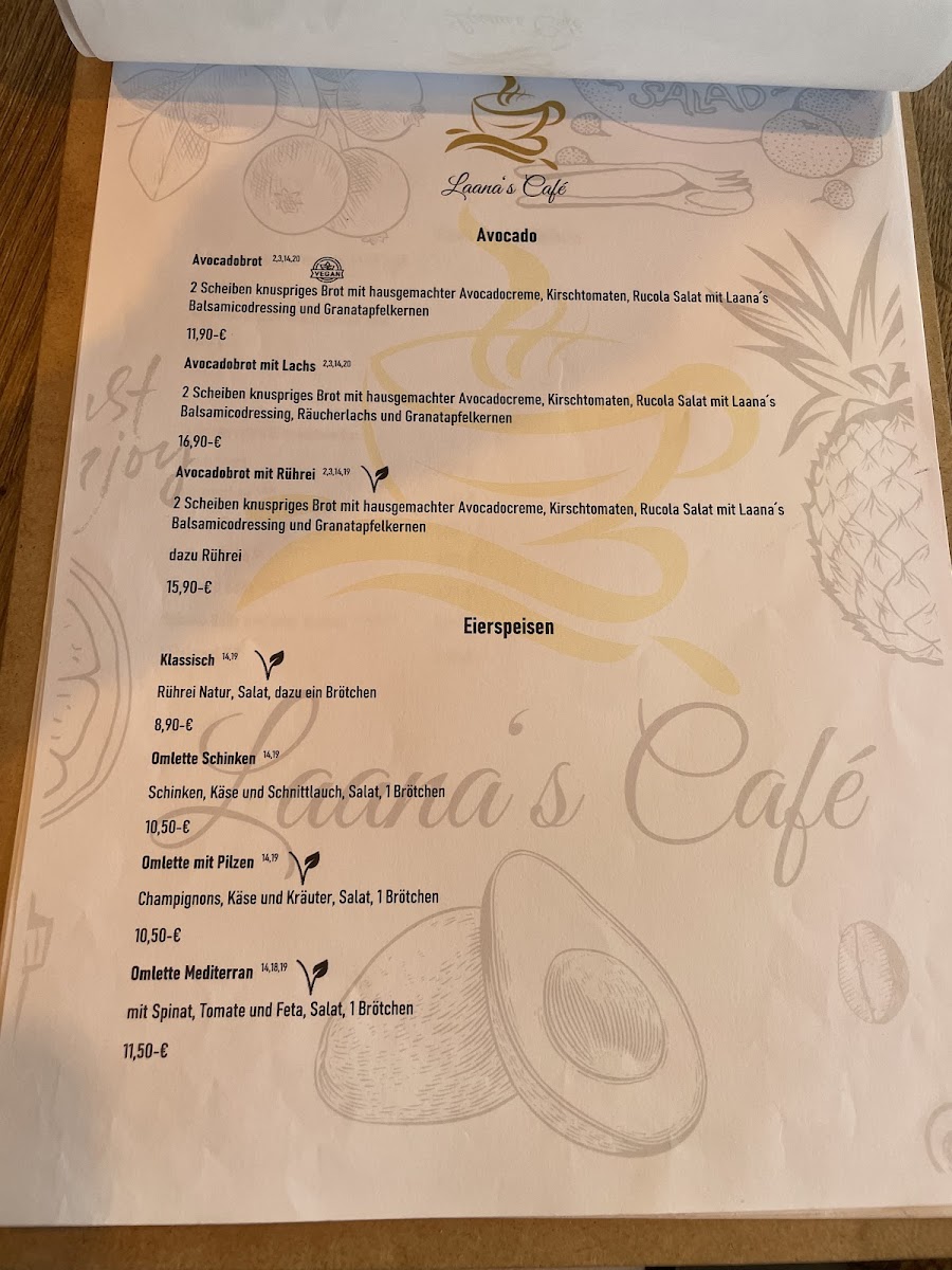 Laana's Café Photo Menu 3