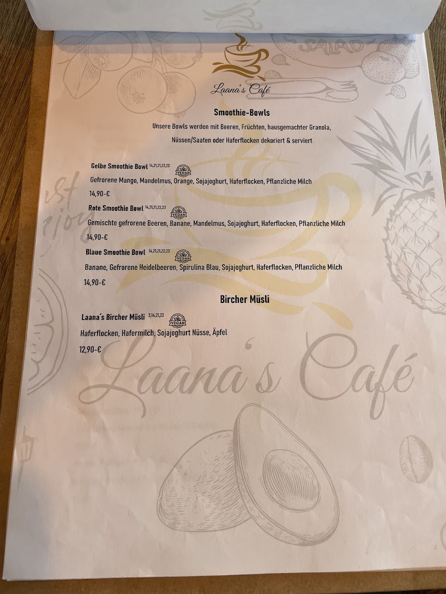 Laana's Café Photo Menu 4