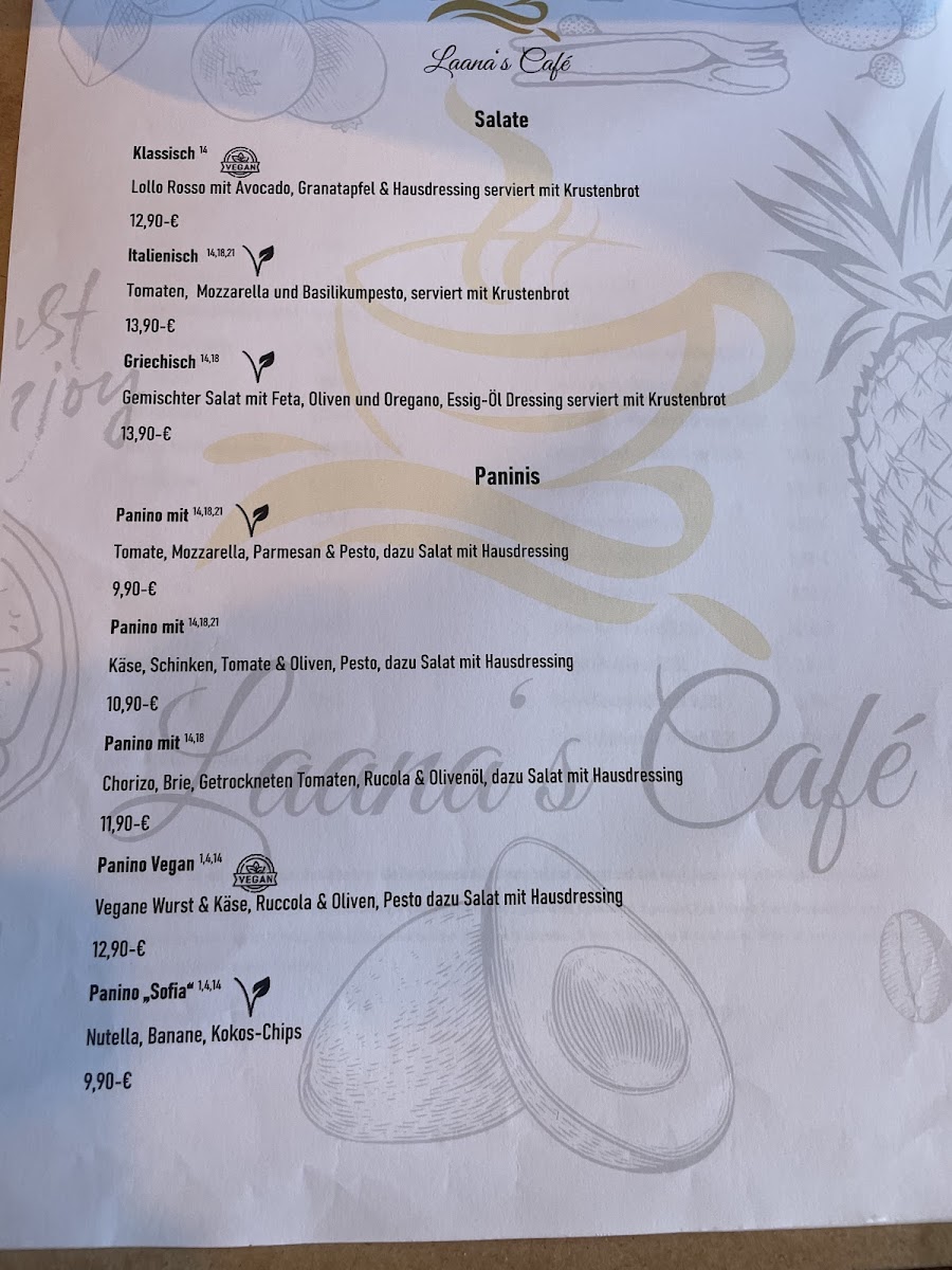 Laana's Café Photo Menu 9