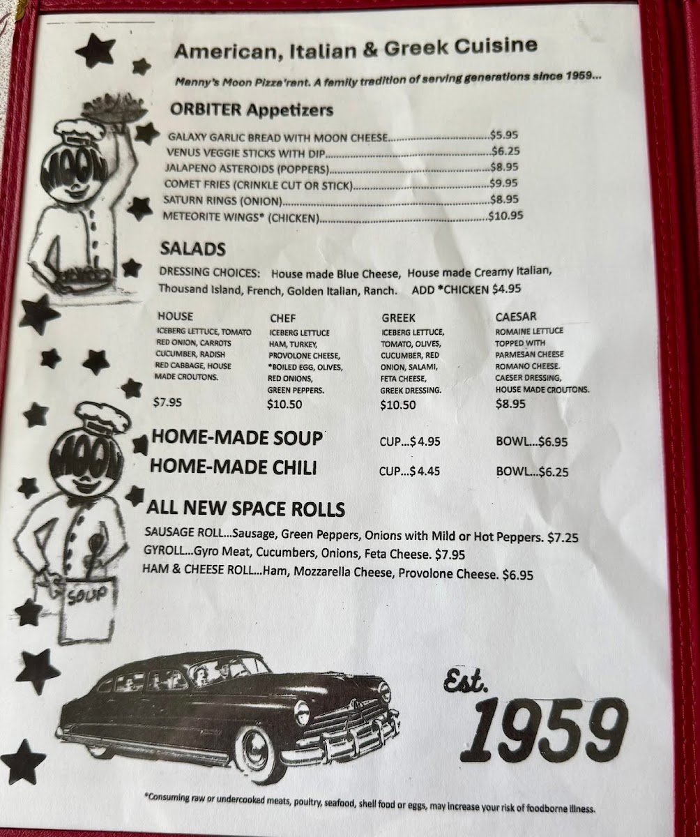 Manny’s Moon Pizza ‘Rant Photo Menu 5