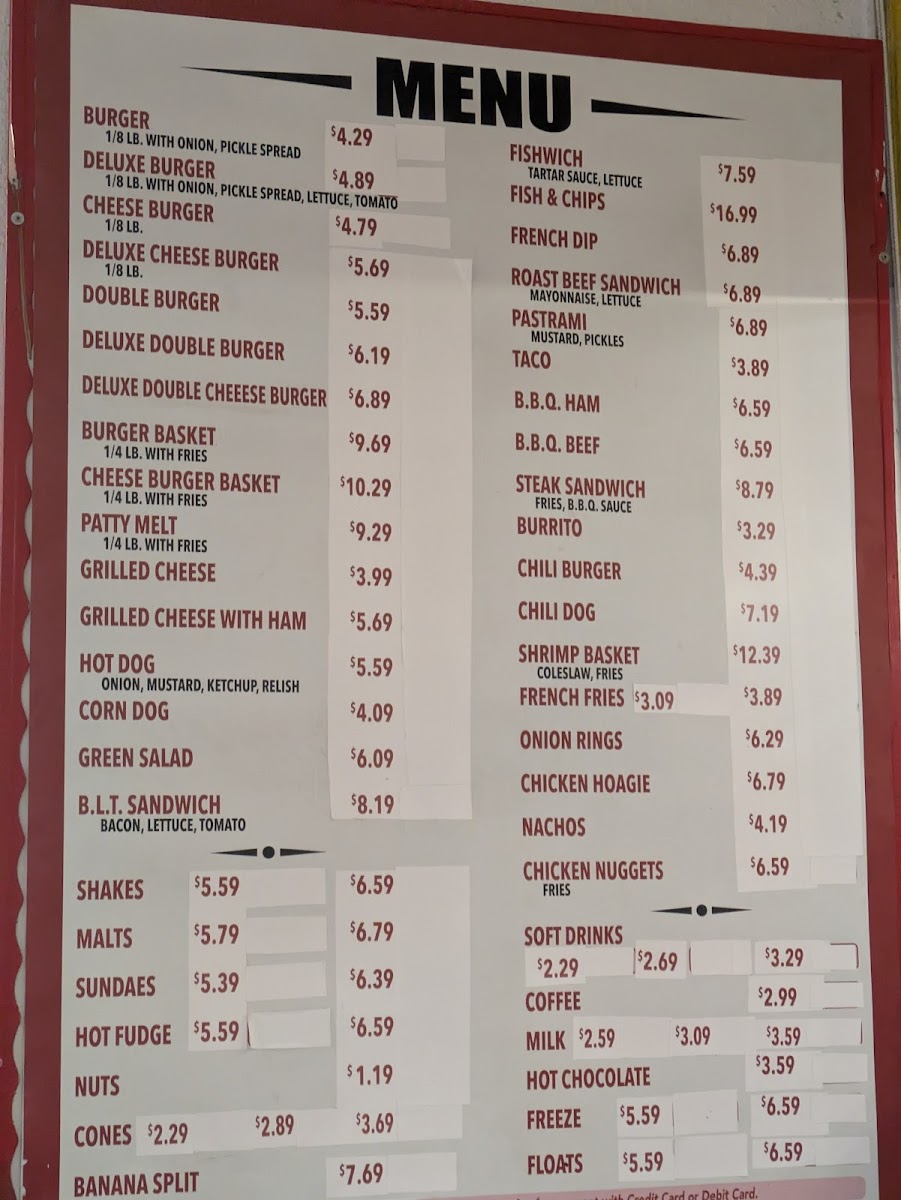Big Al's Drive In Photo Menu 1