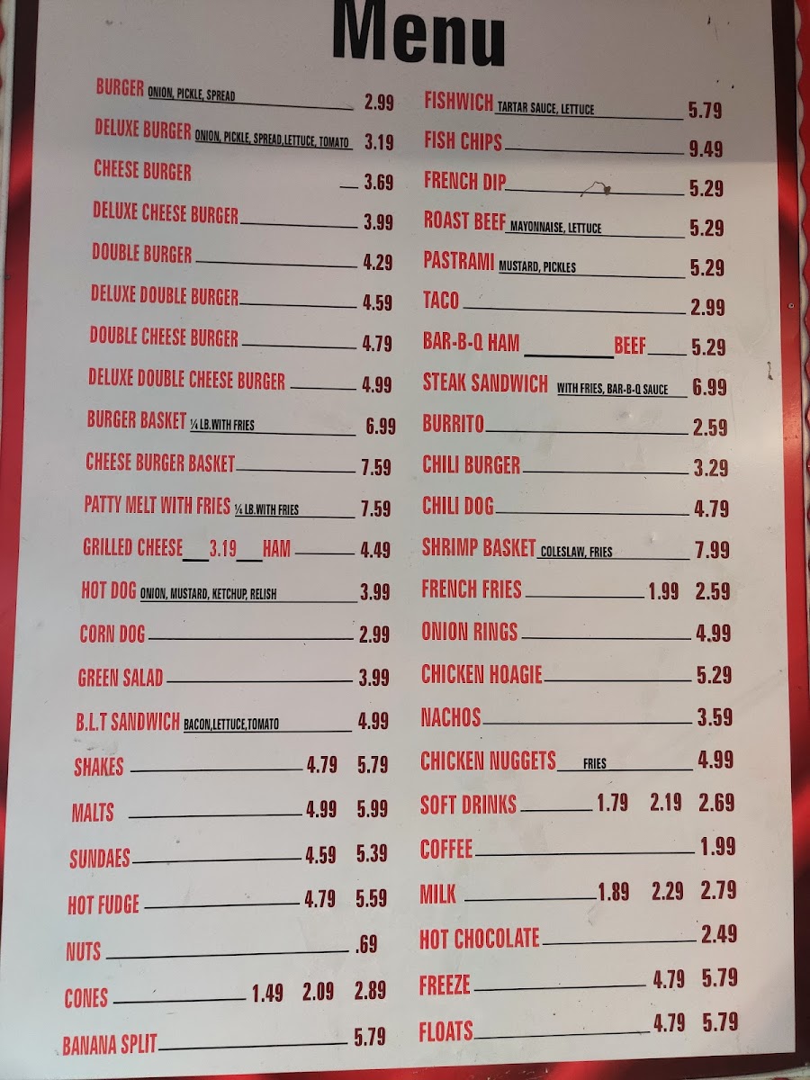 Big Al's Drive In Photo Menu 10
