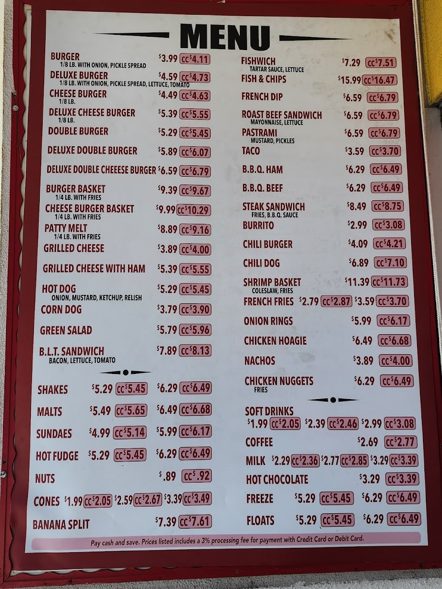 Big Al's Drive In Photo Menu 2