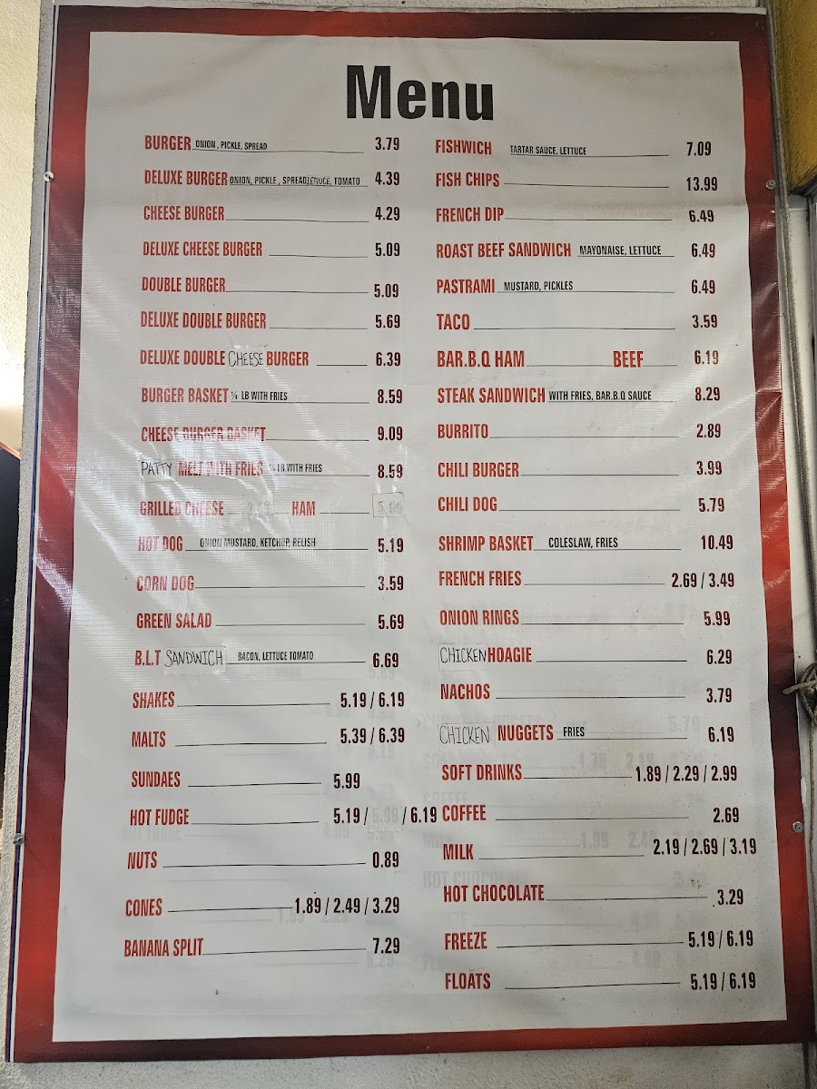 Big Al's Drive In Photo Menu 7