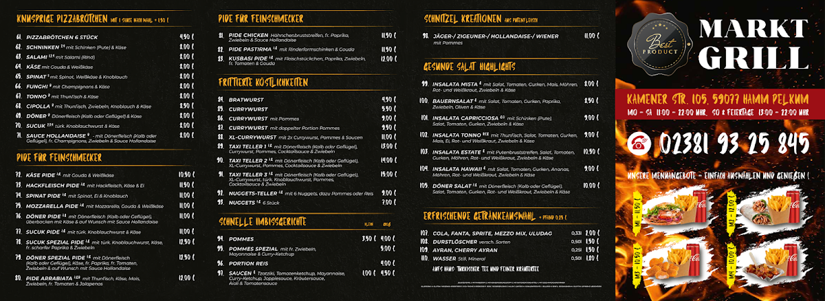 Pizza & Döner Marktgrill Hamm Photo Menu 1