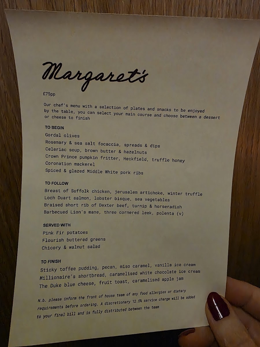 Margaret's Cambridge Photo Menu 6