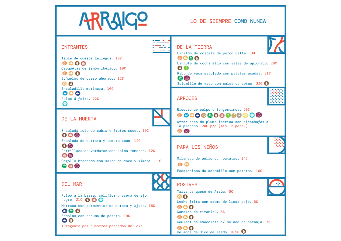 Arraigo Photo Menu 1