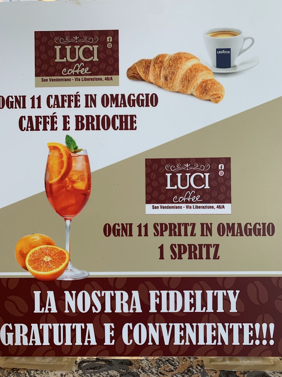 Luci Coffee Photo Menu 1