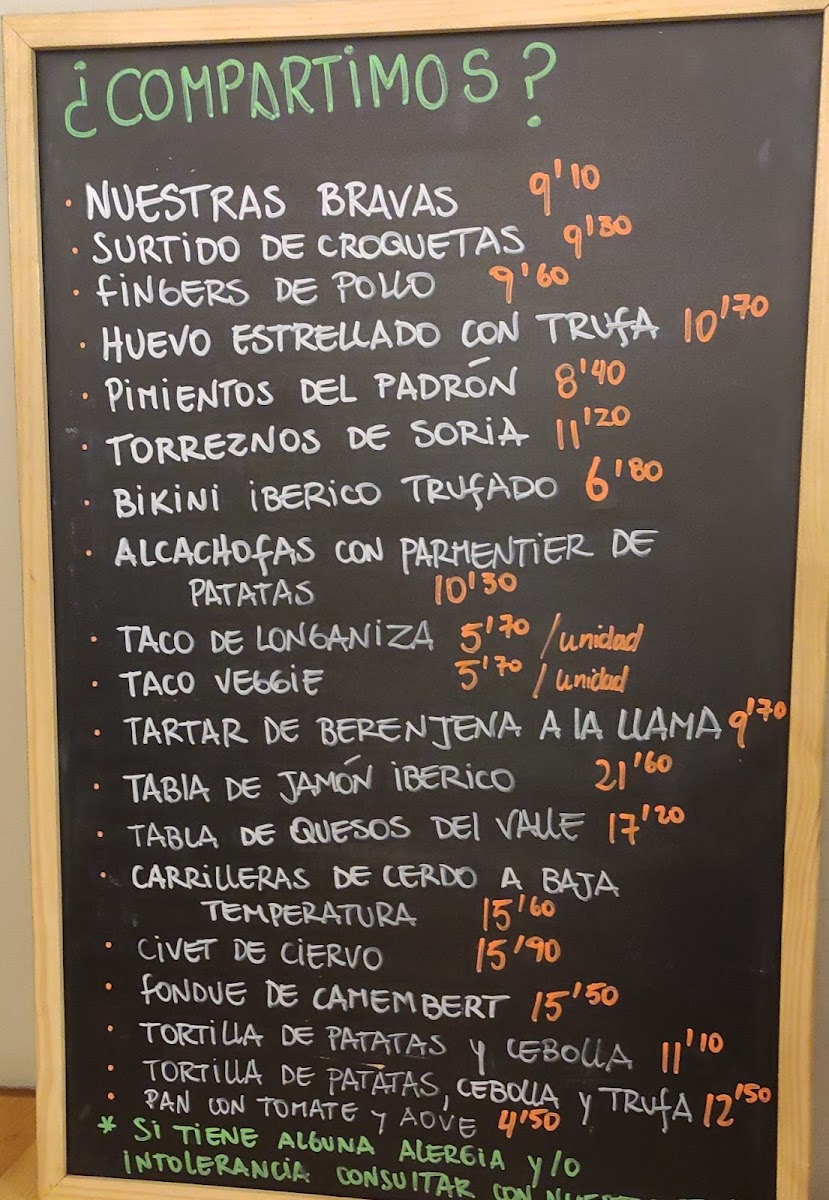 Etapa Vielha Photo Menu 2