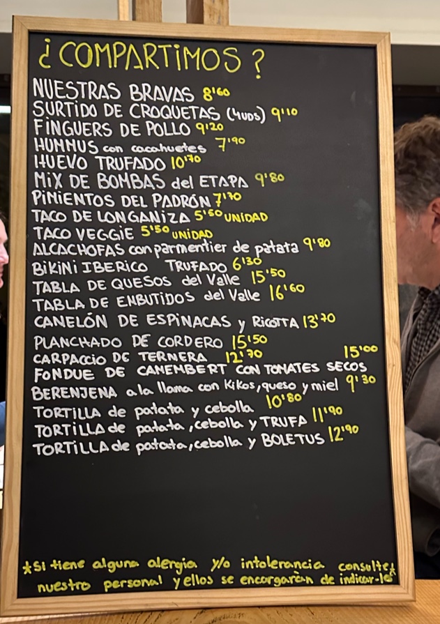 Etapa Vielha Photo Menu 3