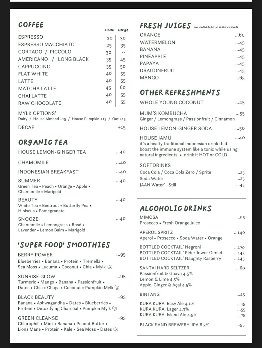 Kayu Café Uluwatu Photo Menu 1