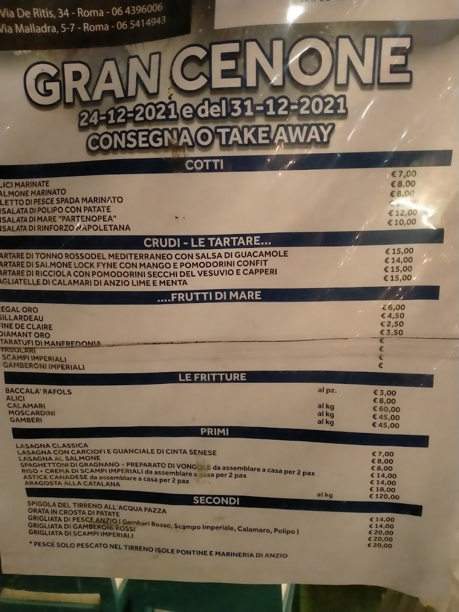 Il Peperoncino Seafood & Pizza Photo Menu 1