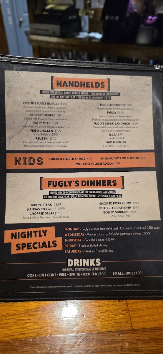 Fugly's Bar & Grill Photo Menu 9