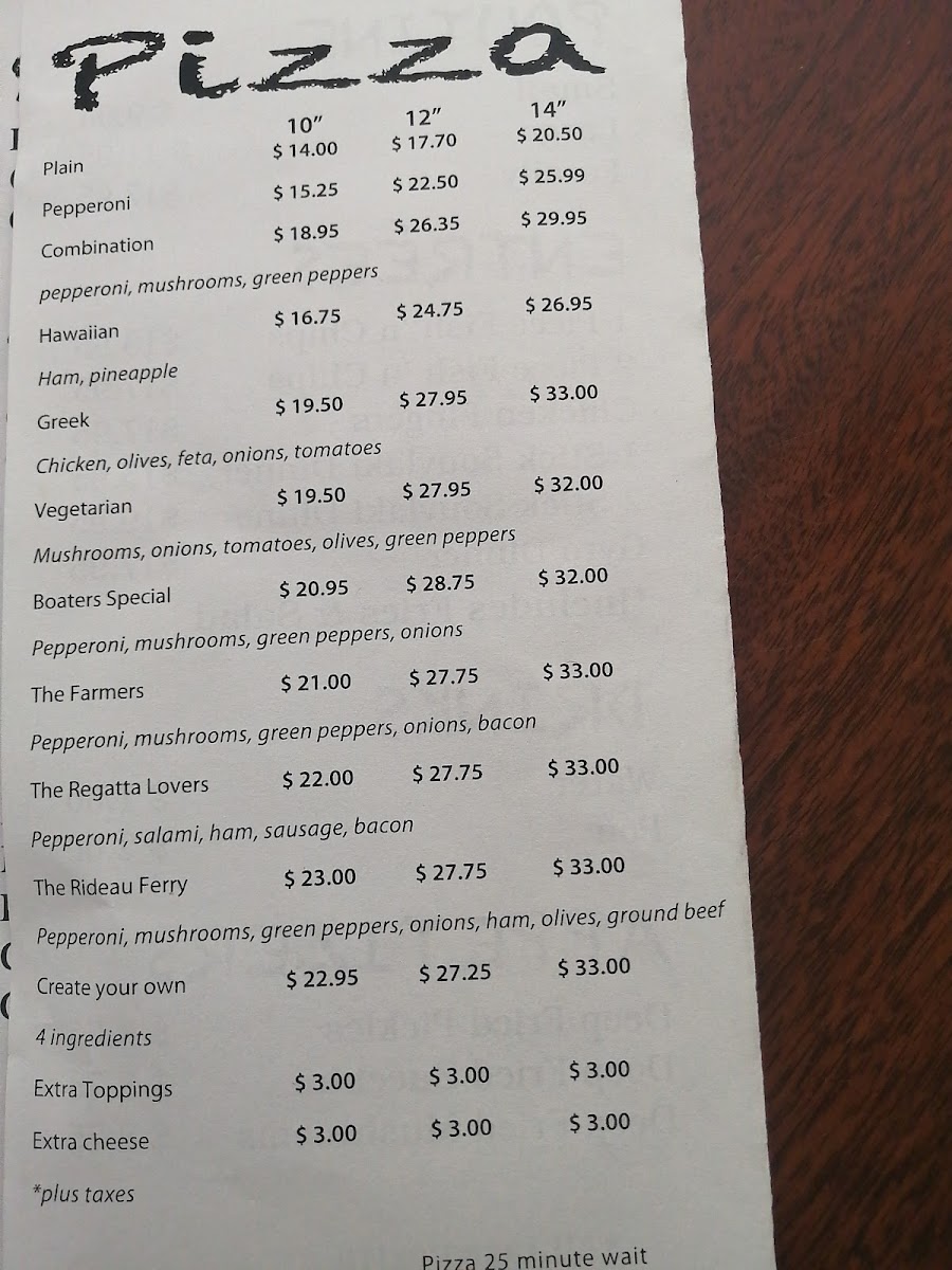 Jimmy's Snack Shack Photo Menu 1