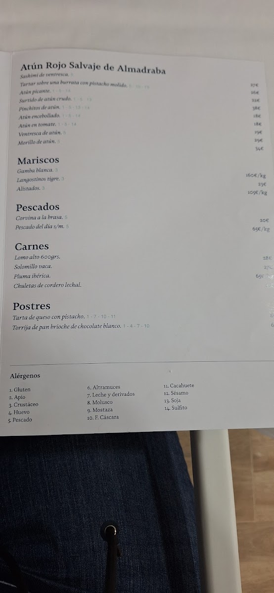 Restaurante Barlovento Zahara de los Atunes Photo Menu 5