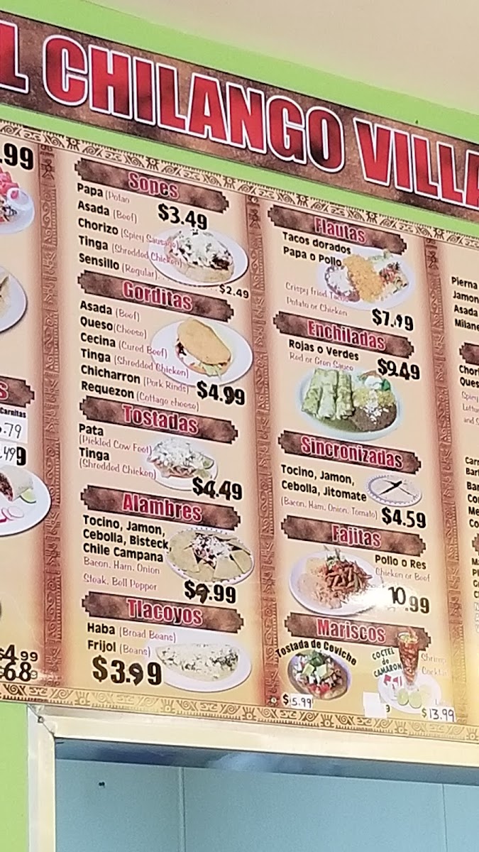 El Chilango Villa Photo Menu 2
