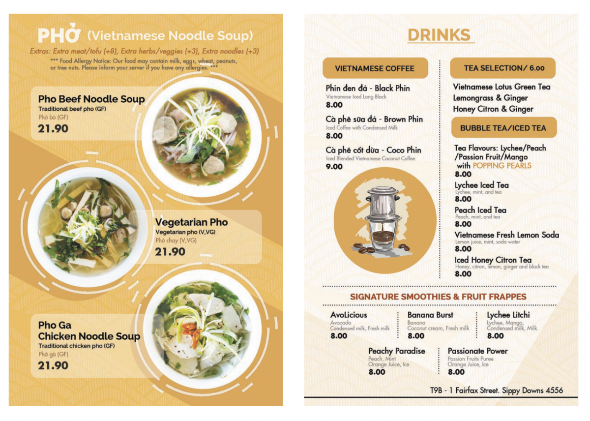 An Nam Vietnamese Kitchen Photo Menu 3