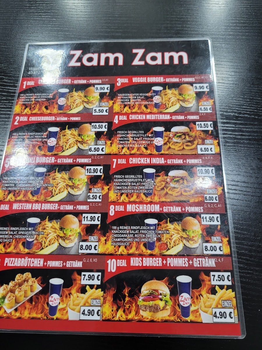 Zamzam Photo Menu 2