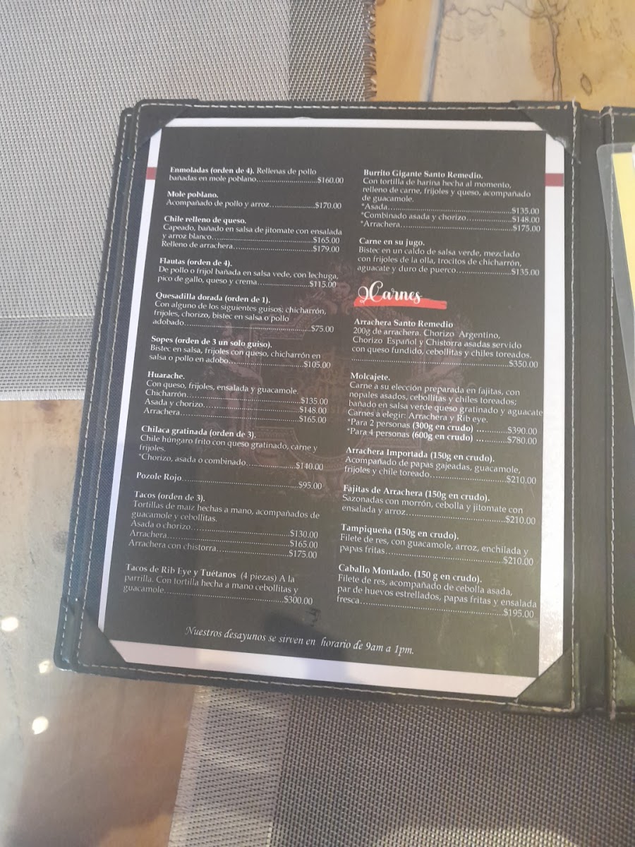 Restaurante Santo Remedio Photo Menu 3