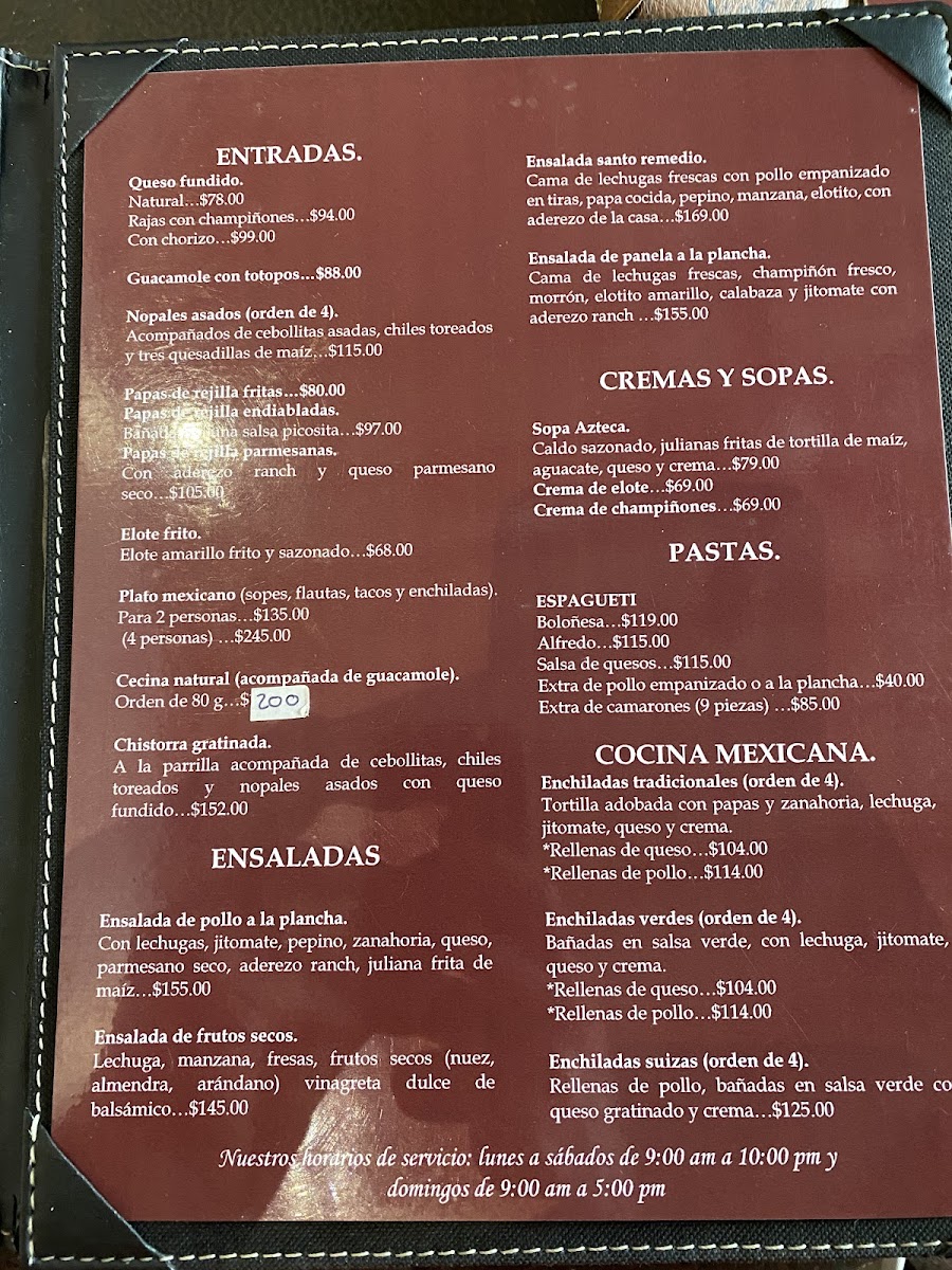 Restaurante Santo Remedio Photo Menu 8
