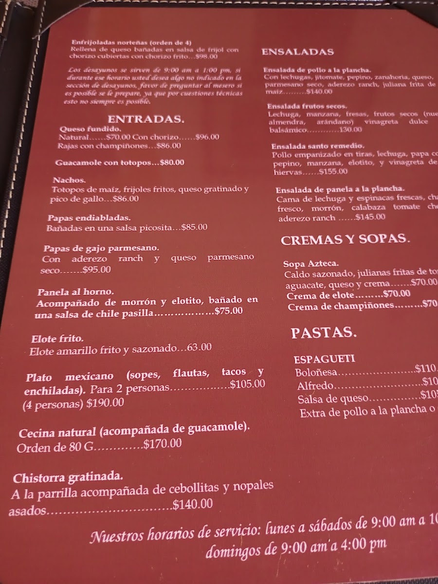 Restaurante Santo Remedio Photo Menu 9