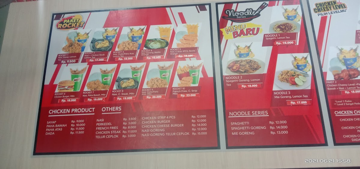 Rocket chicken lasem Photo Menu 2