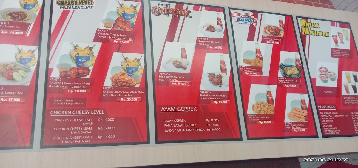 Rocket chicken lasem Photo Menu 3