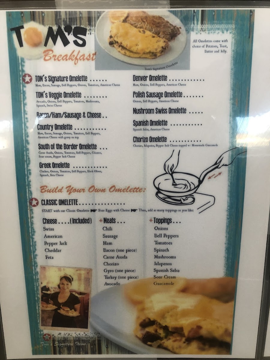 Tom's Burgers 26 Photo Menu 2