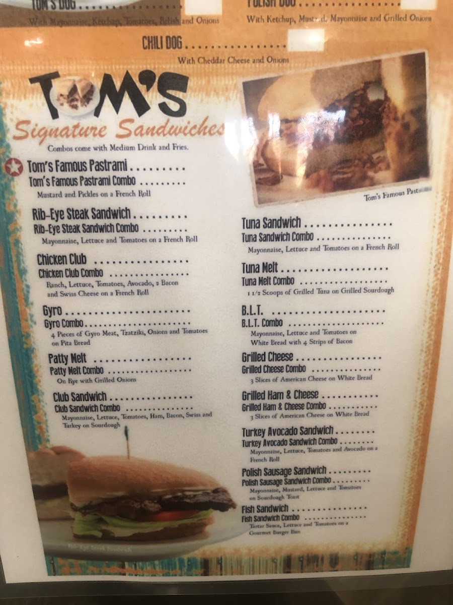 Tom's Burgers 26 Photo Menu 6