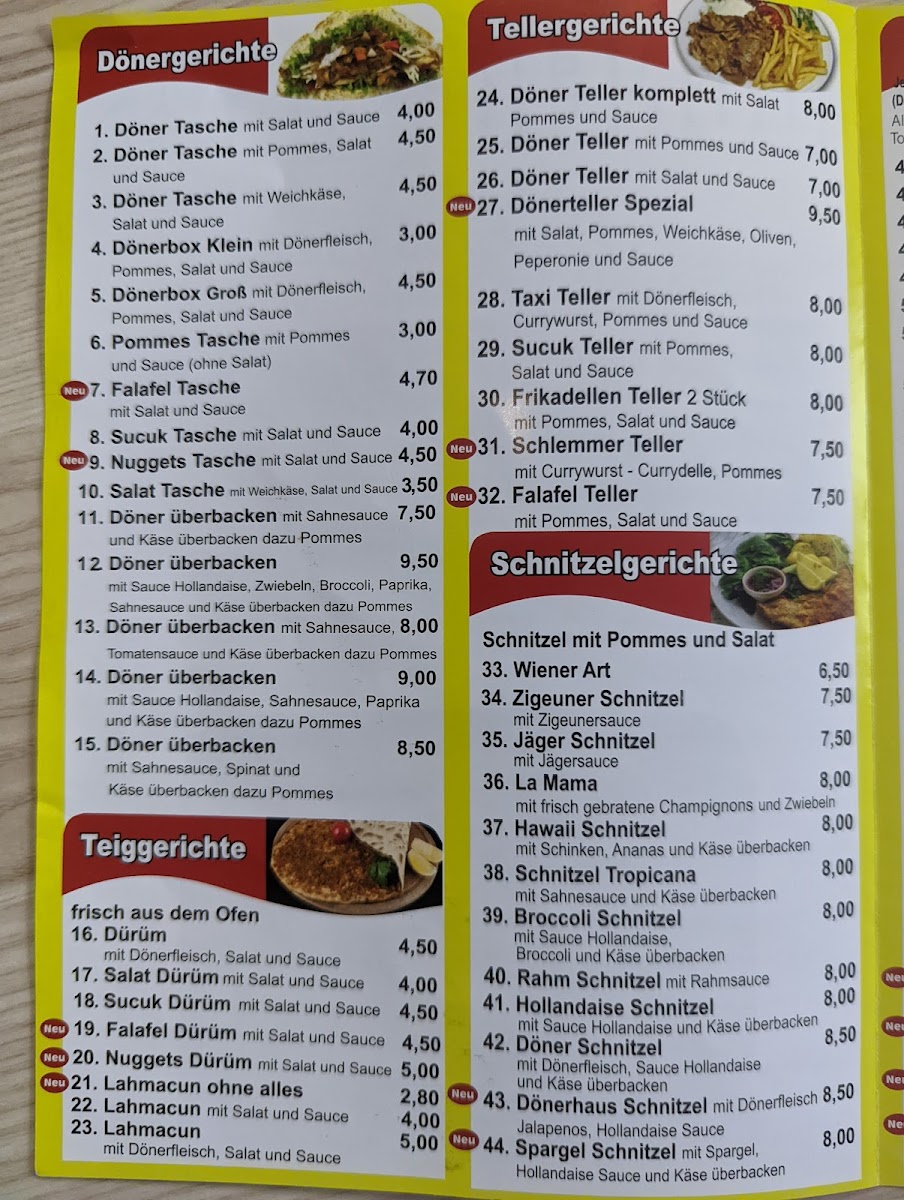 Dönerhaus Gevelsberg Photo Menu 3