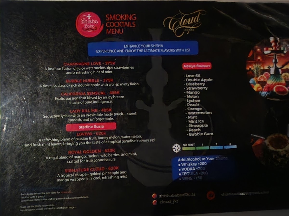 Cloud Lounge Jakarta (Rooftop) Photo Menu 1